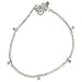 Sterling Silver Ankle Bracelet Pairs Indian Foot Jewelry 14 gms. 9.75  (sanklt027)