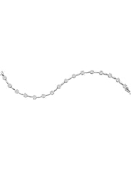 2.00ctw 5.0mm (1/5") Diamond Flower Bracelet 14K White Gold