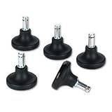 Master Caster 70179 Bell Glidewheel Glides, Black, Five per Set