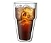 BODUM - Set of 12 stackable 45cl glasses with double-coated glass