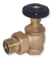 Industrial Grade 1RLT2 Radiator Valve, 1/2 In, Angle, Cast Brass