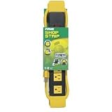 Multi-outlet & Power Strips: Six Outlet Power Strip, Yellow