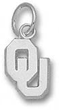 Oklahoma Sooners Sterling Silver ''OU'' 3/8'' Pendant at Amazon.com