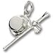 Jewelry : Top Hat & Cane Gloves Charm by Rembrandt Charms
