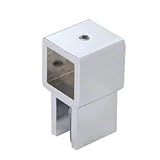 21eZLEuvLXL. SL160  CRL Satin Chrome Movable Bracket for 3/8 to 1/2 (10 to 12 mm) Glass   Square Bar by CR Laurence