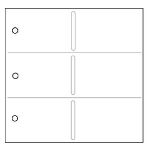 Holson / Burnes 12-at-a-time album page refills for 3-ring binders sold in 3's - 4x6