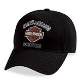 Harley Davidson® Men's Bar & Shield with Rocker Fitted Baseball Cap / Hat--NEW for 2009. Fitted styling. Embroidery. 99407-09VM