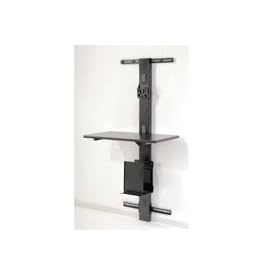 72"H Wall Mount Unit W/Vesa Mount - Black