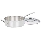Cuisinart Chef's Classic Stainless 3-1/2-Quart Saute Pan with Helper Handle & Cover