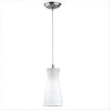 Patrick Glass Pendant Shade in Marta White Glass with Holder Options