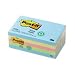 Recycled Assorted Pastel Color Post-it Plain Note Pads, 3 x 5, 5 Pads/Pack (MMM655RPA)