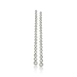 1.00 ct. t.w. Diamond Linear Earrings In 14kt White Gold
