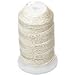 Simply Silk Beading Thick Thread Cord Size FFF (0.016 Inch 0.42mm) Spool 92 Yards Compatible with Kumihimo Super Lon (Ecru)