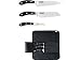 Kitchen & Housewares : Iron Chef America ICMSET3 Micarta Handle Kitchen Set with Professional Knife Roll 3-pc.