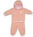 New York Mets Two Piece Hooded Pink Fleece Jog Suit, Size= 24 Months