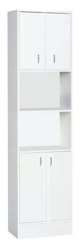 Ambientehome 54030 Hochschrank Onon 29 x 50 x 195 cm, weiß