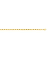 14K Solid Yellow Gold Heart Chain Baby Childrens Necklace 13"