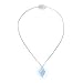 Rose Quartz Crystal Fuze Diamond Style Necklace
