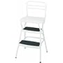 Cosco 11-130WHT Chair/Step Stool, White
