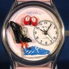 Whimsical Watches Women's Shoe Shopper Lavender Leather Watch #S1010006