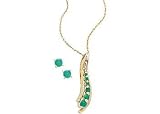  : Signature Genuine Emerald Journey Set GOLD-TONE