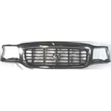 Chrome Grille Grill 99-00 Cadillac Escalade 99 00 1999 2000 Chromed Black Paintable Painted