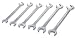 Angle Jumbo Wrench Set to 3/8 to 2 - 6 Pieces
