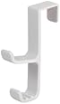 Spectrum Diversified 24700-24 Over The Door Hat and Coat Hook, White