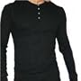 American Apparel Baby Thermal Henley T-Shirt / Tee