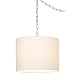 White Swag Style Plug-In Chandelier