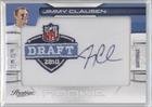 2010 Prestige NFL Draft Autographed Patch Draft Logo #7 - Jimmy Clausen