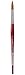 da Vinci Watercolor Series 5580 CosmoTop Spin Paint Brush, Round Synthetic with Red Handle, Size 12 (5580-12)