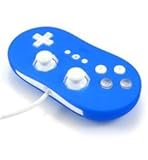 Nintendo Wii Classic Controller Dark Blue Premium Silicone Skin Case Cover  ....