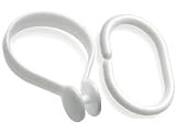 Croydex Ak142122 Shower Curtain Rings White
