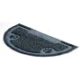 Petmate Litter Catcher Mat 1/2 Circle, Ice Blue