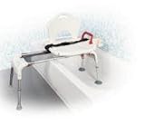 Drive Medical Folding Universal Sliding Transfer Bench, White