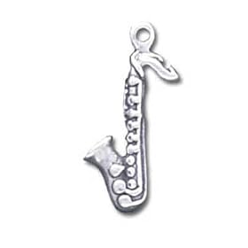 Buy Saxophone Solid Sterling Silver Charm made by Silvermoon now!