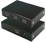 Unibrain FireRepeater-800 Pro FireWire 800 IEEE 1394b Repeater Hub 4 Port