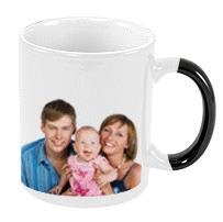 Color Changing Photo Mug - Create A Personalized Mug with Your Photo - Mug Changes from Black to Your Photo with Beverage