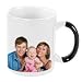 Personalized Photo Mugs | Photo Mugs | Custom Photo Mugs | Custom Mugs | Customized Mugs | Color Changing Mugs - Color Changing Photo Mug - Create A Personalized Mug with Your Photo - Mug Changes from Black to Your Photo with Beverage