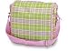Pink Plaid Messenger Bag