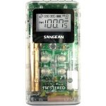 New Sangean America Pocket Am Fm Receiver Pll Synthesized Tuning System Deep Bass Switch Clear