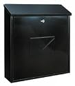 Large Capacity A4 Black Steel Post Box Letter Box Mail Box