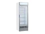 Summit EIS55 15.0 cu. ft. Upright Freezer with Operates at -18 Degrees C, Ventilated Condenser, Fluorescent Light, Glass Door and For Commercial Use