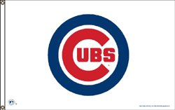 Chicago Cubs 3'x5' Flag (White)
