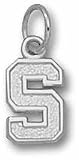 Stanford Cardinal "S" 3/8" Charm - Sterling Silver Jewelry