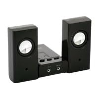 TEAC 1XS-B 2:1 Mini Portable Stereo Dockingstation and Speakers Line-In/Line-Out and USB Connection (Black)