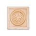 3-1/4"W X 3-1/4"H X 3/4"THICK, Hand Carved Hard Wood Rosette Onlay Applique Corbel (Pair)