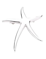 0.925 Sterling Silver Starfish Brooch / Pendant