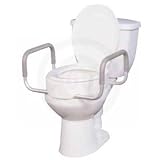 Elongated Toilet Seat Rizer with Removable Arms